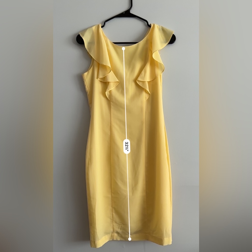 Top Secret, Light Yellow Dress. Size S or 34 - Picture 3 of 6
